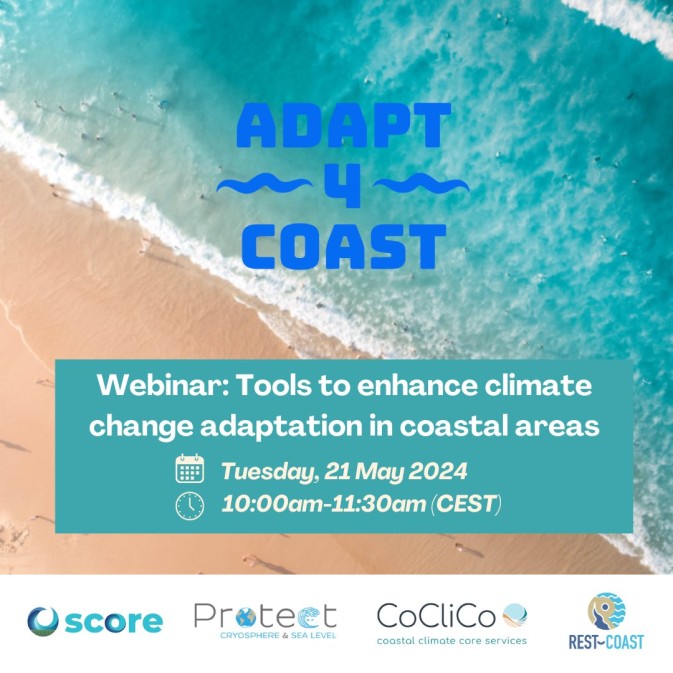Adapt4Coast Webinar: Tools to enhance climate change adaptation in coastal areas